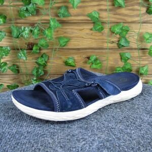 Earth Spirit Women's Navy Blue Sandals Gelron Cushion Adjustable Strap 8.5M